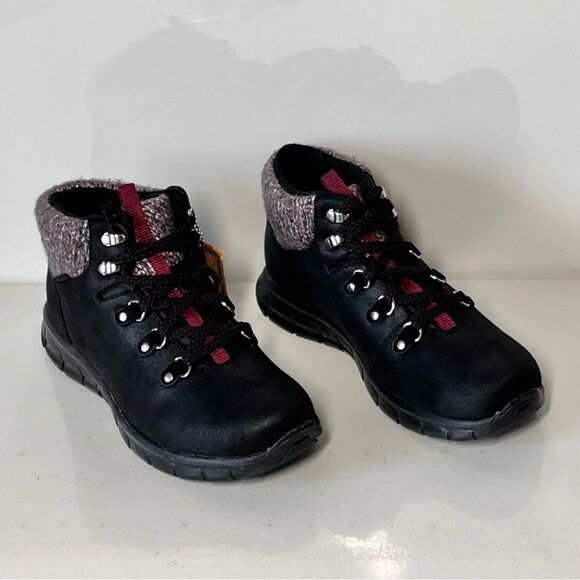 Skechers Synergy Sweater Pretty Hiker Collar Hiker Boots - Picture 2 of 6